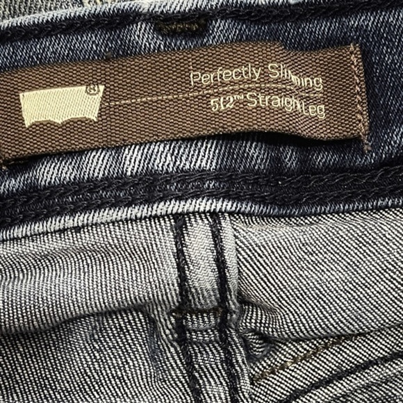 Levi's 512 Perfectly Slimming High Waist Straight Leg Jeans Size 12 - Picture 8 of 12